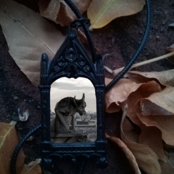 Gothic Oddities Pendant Strange and Unusual Jewelry Weirdcore Art - Picture 2 of 3